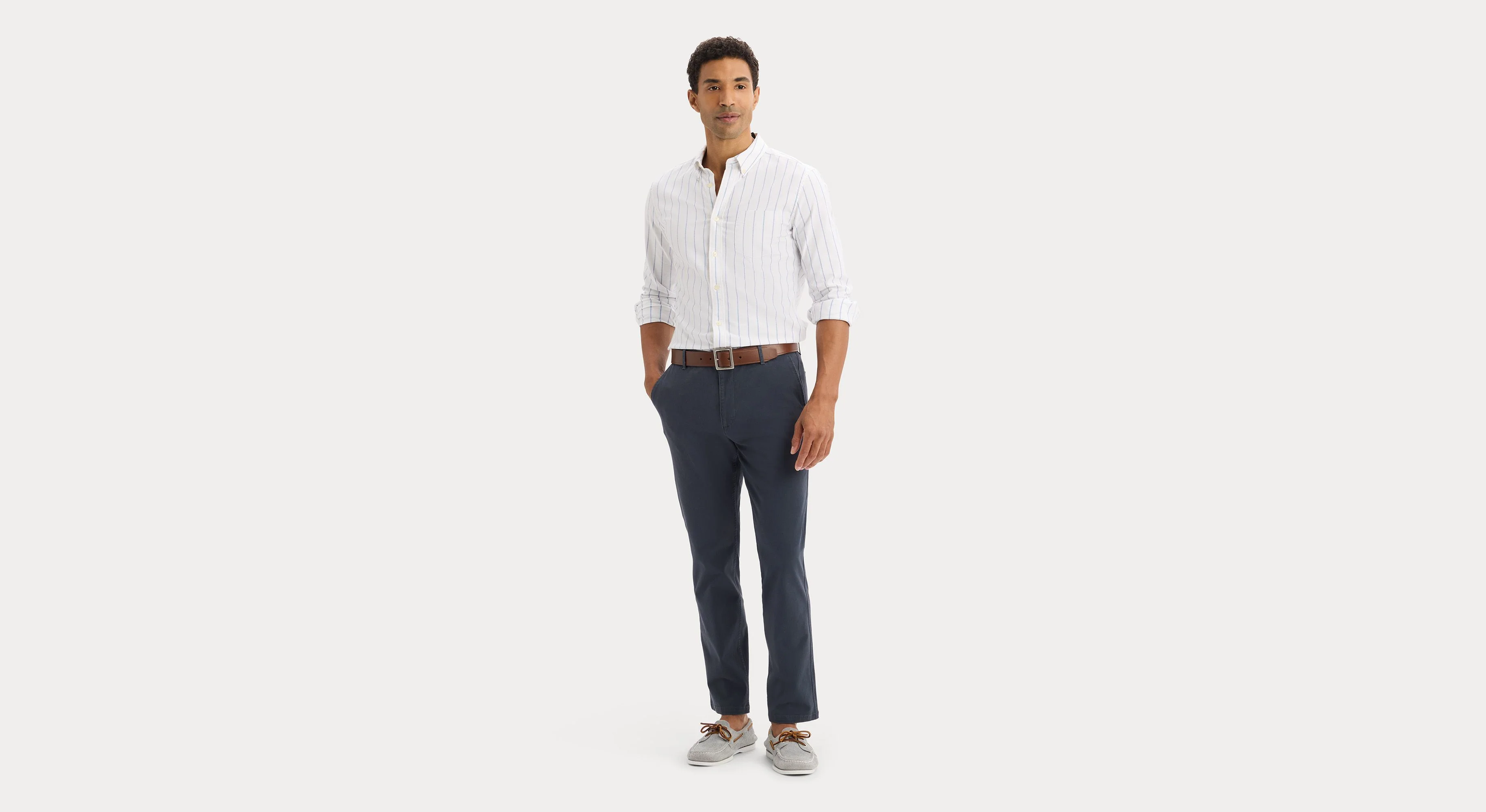 2 Button Collar Shirt, Slim Fit - Image 4