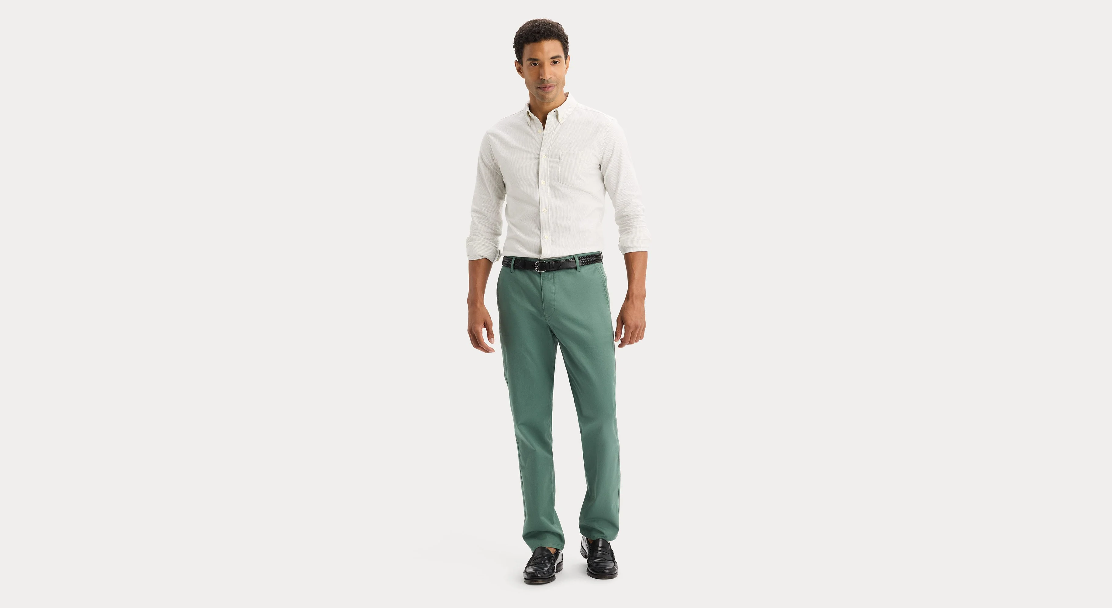 2 Button Collar Shirt, Slim Fit - Image 4