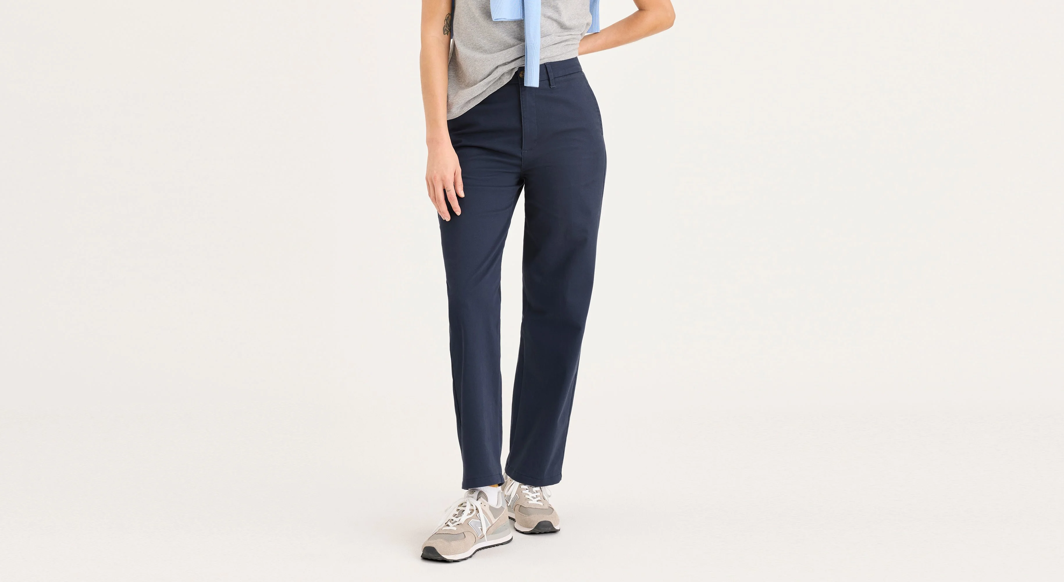 Blake Chino Pants, High Straight Fit
