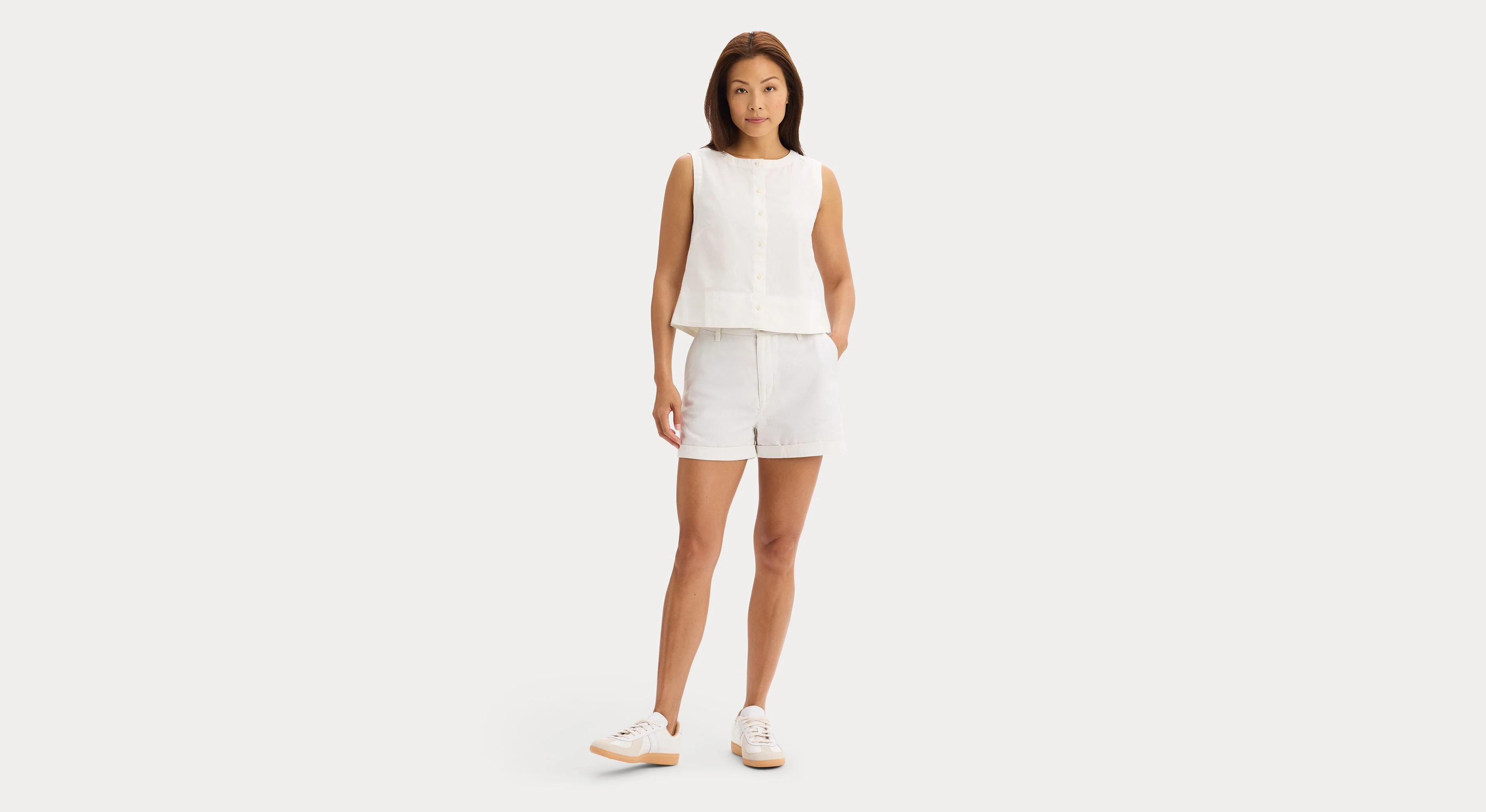 Button-Front Tank, Regular Fit - Image 4