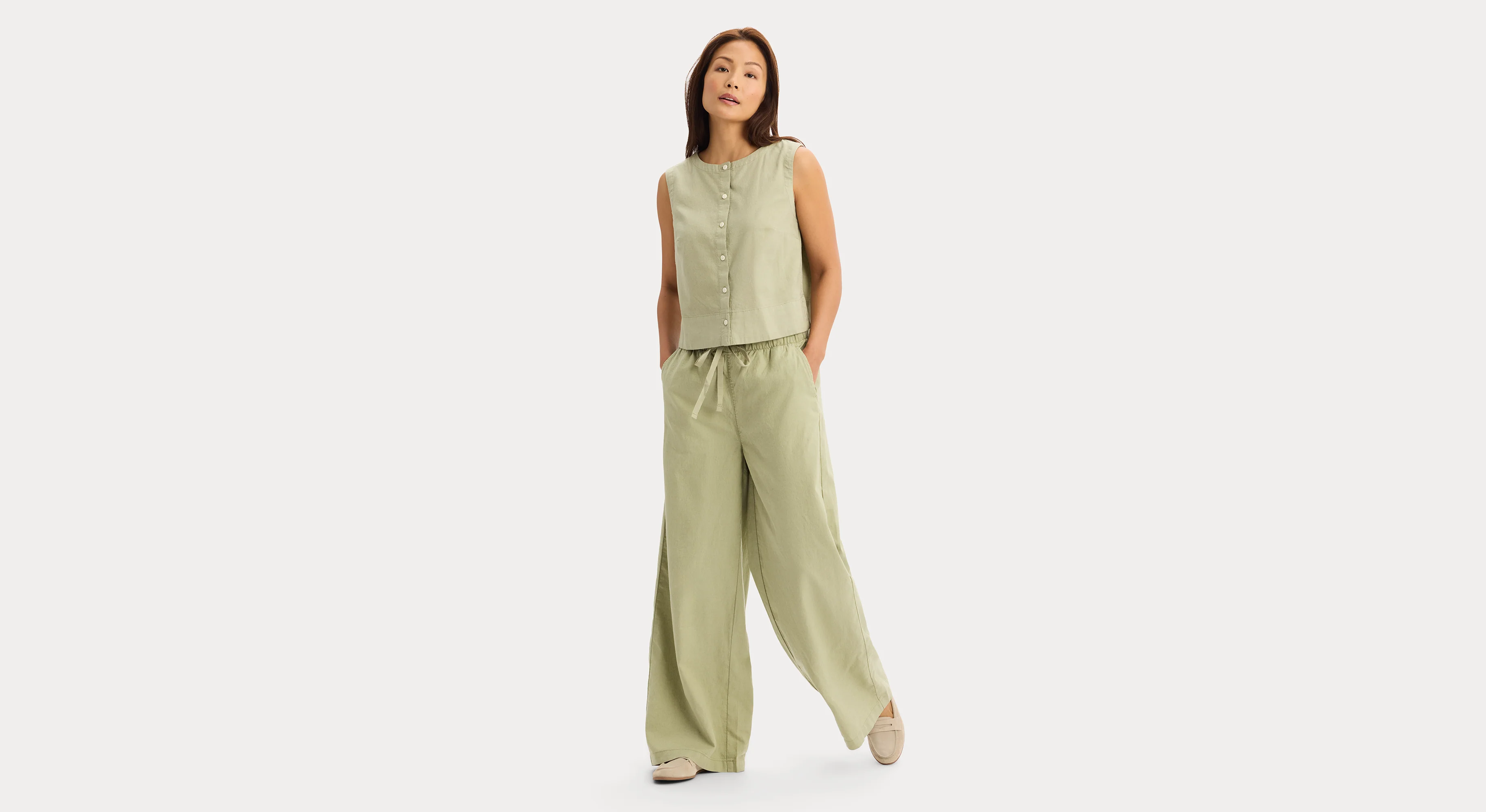 Button-Front Tank, Regular Fit - Image 5