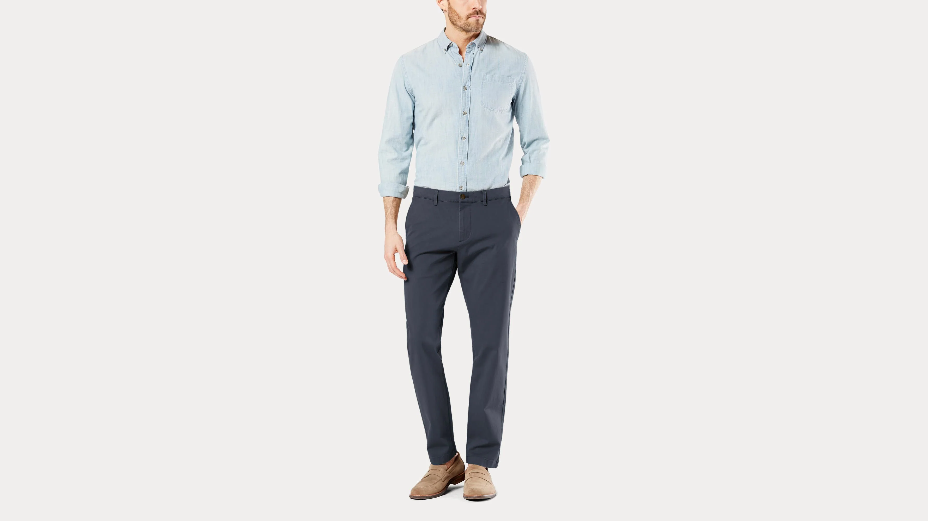 Crafted Khaki Pants, Slim Tapered Fit