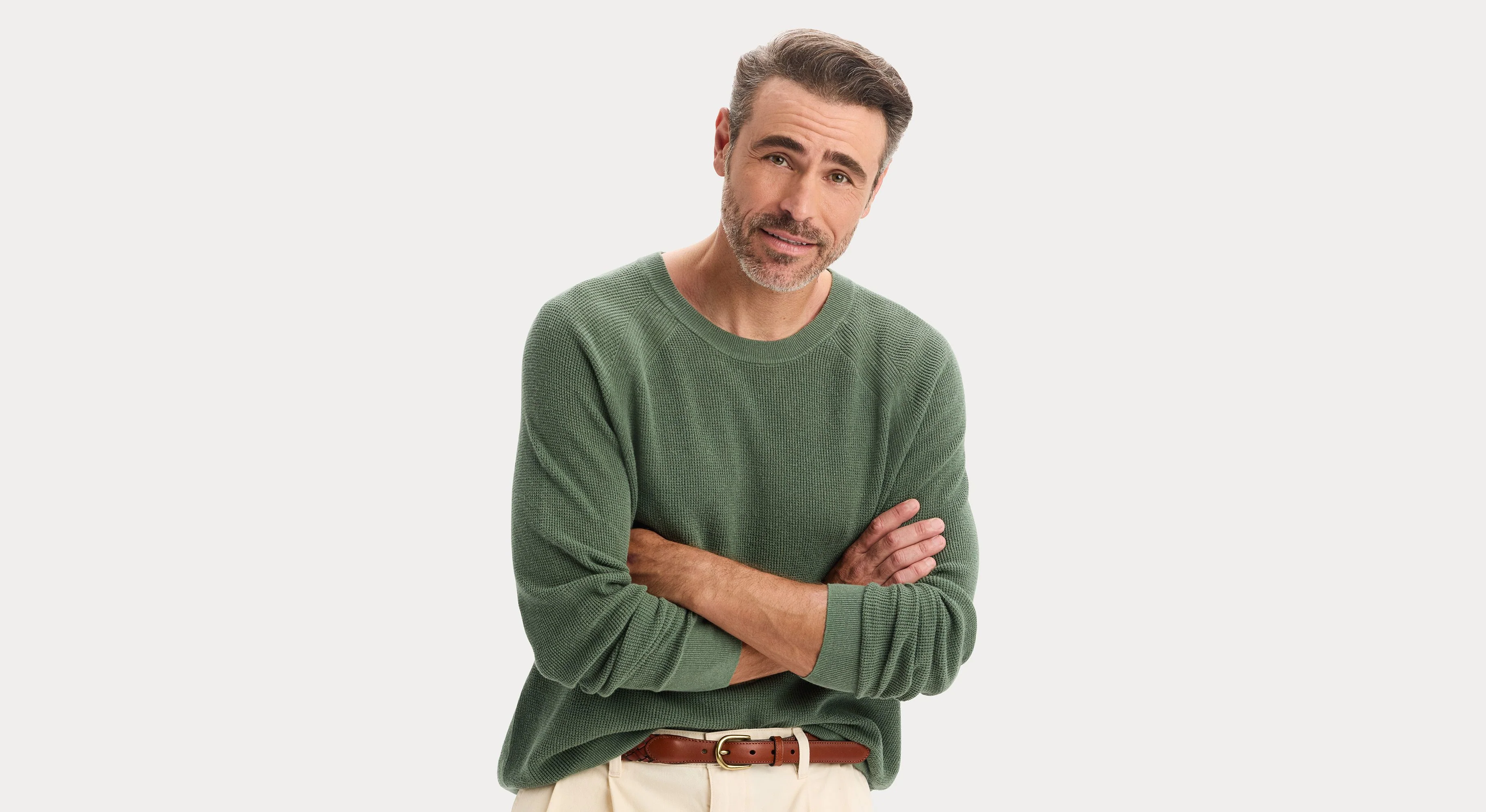 Crewneck Sweater, Regular Fit - Image 3
