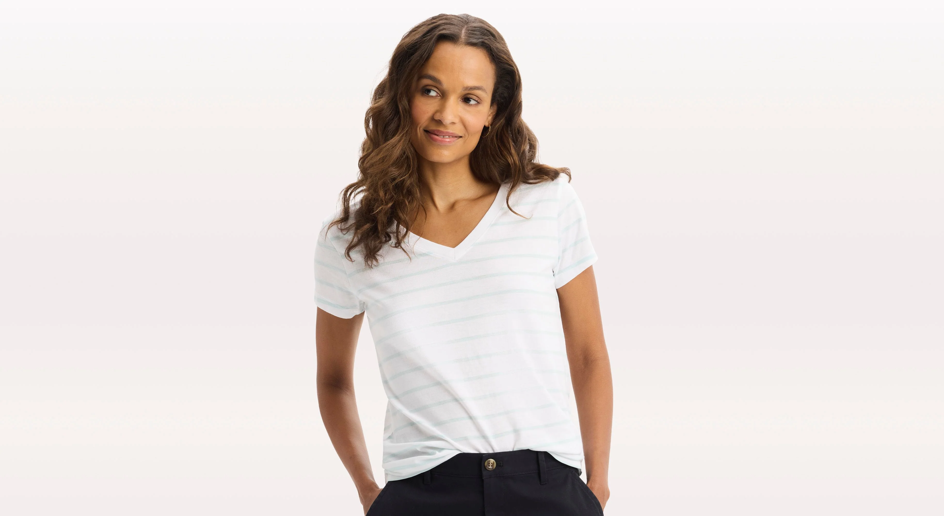 Favorite V-Neck Tee Shirt, Slim Fit - Image 3