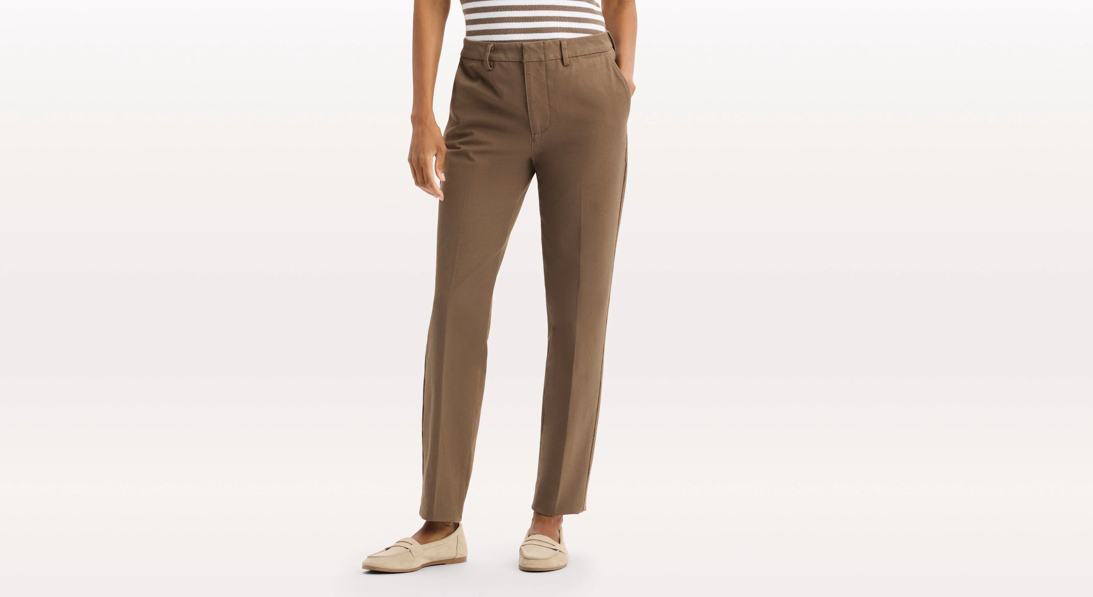 Mid-Rise Collins Trouser with Sculpt, Slim Fit