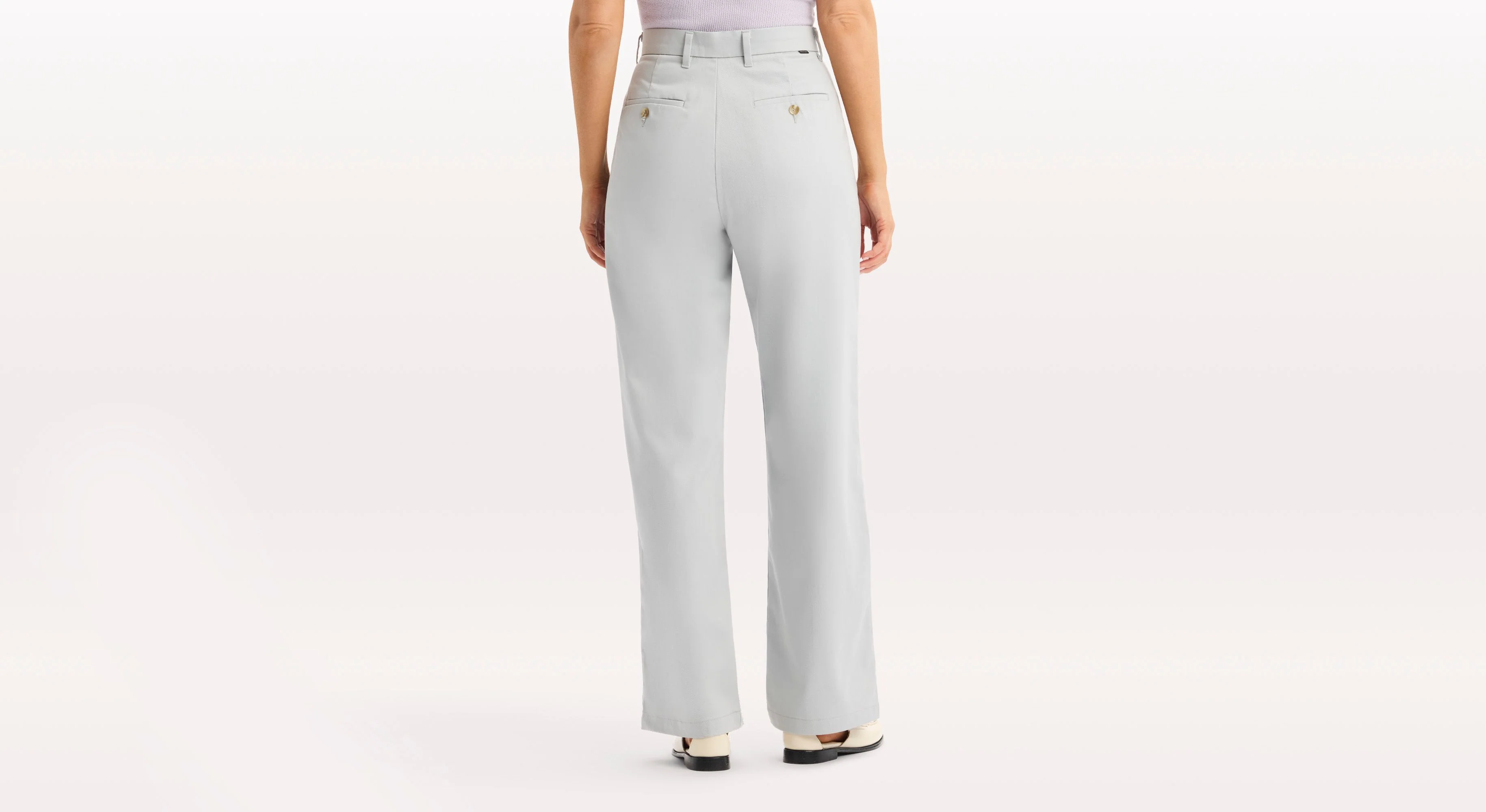 Signature Iron Free Khakis, High Wide with Stain Defender® - Image 2