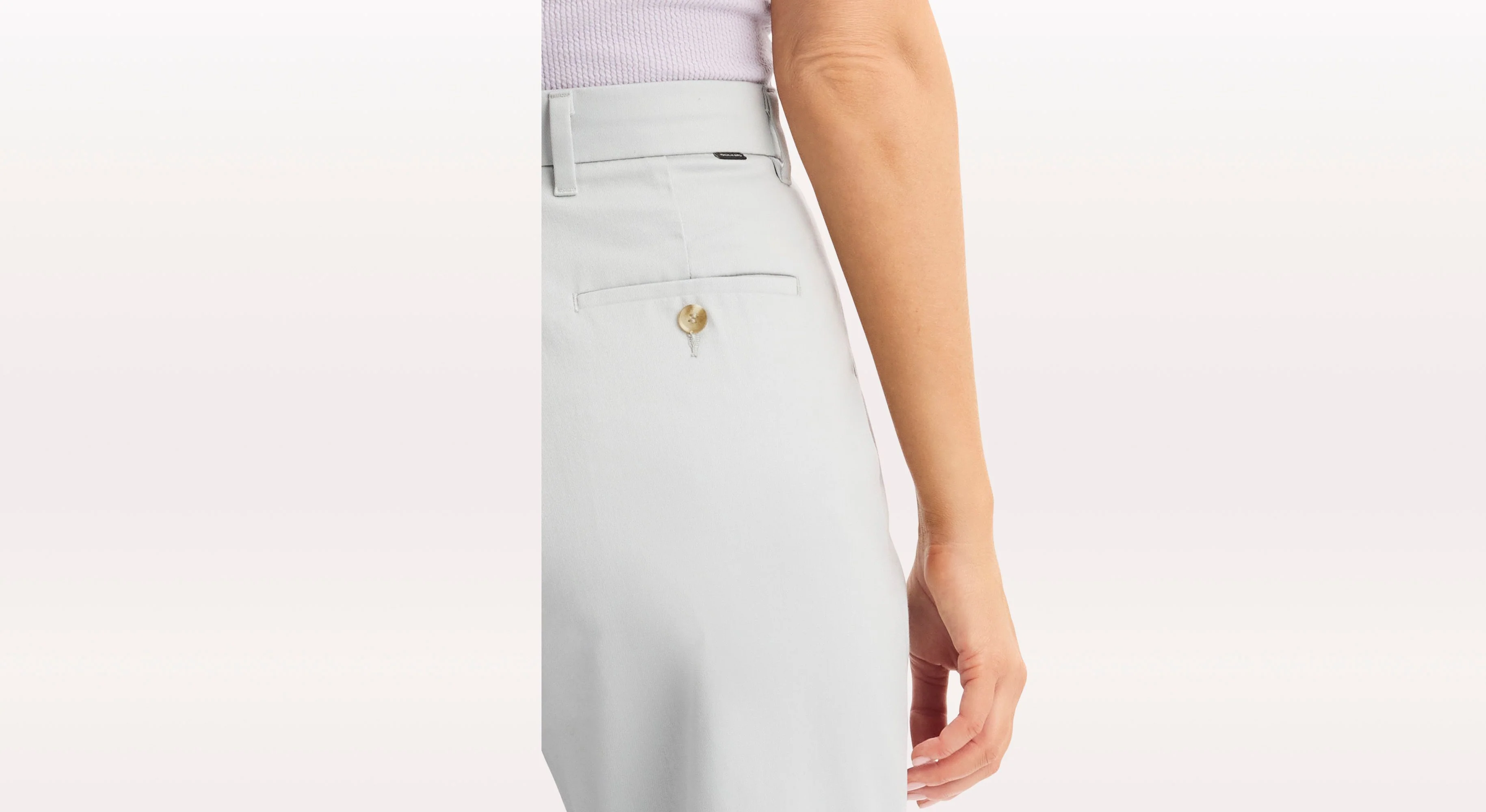 Signature Iron Free Khakis, High Wide with Stain Defender® - Image 3