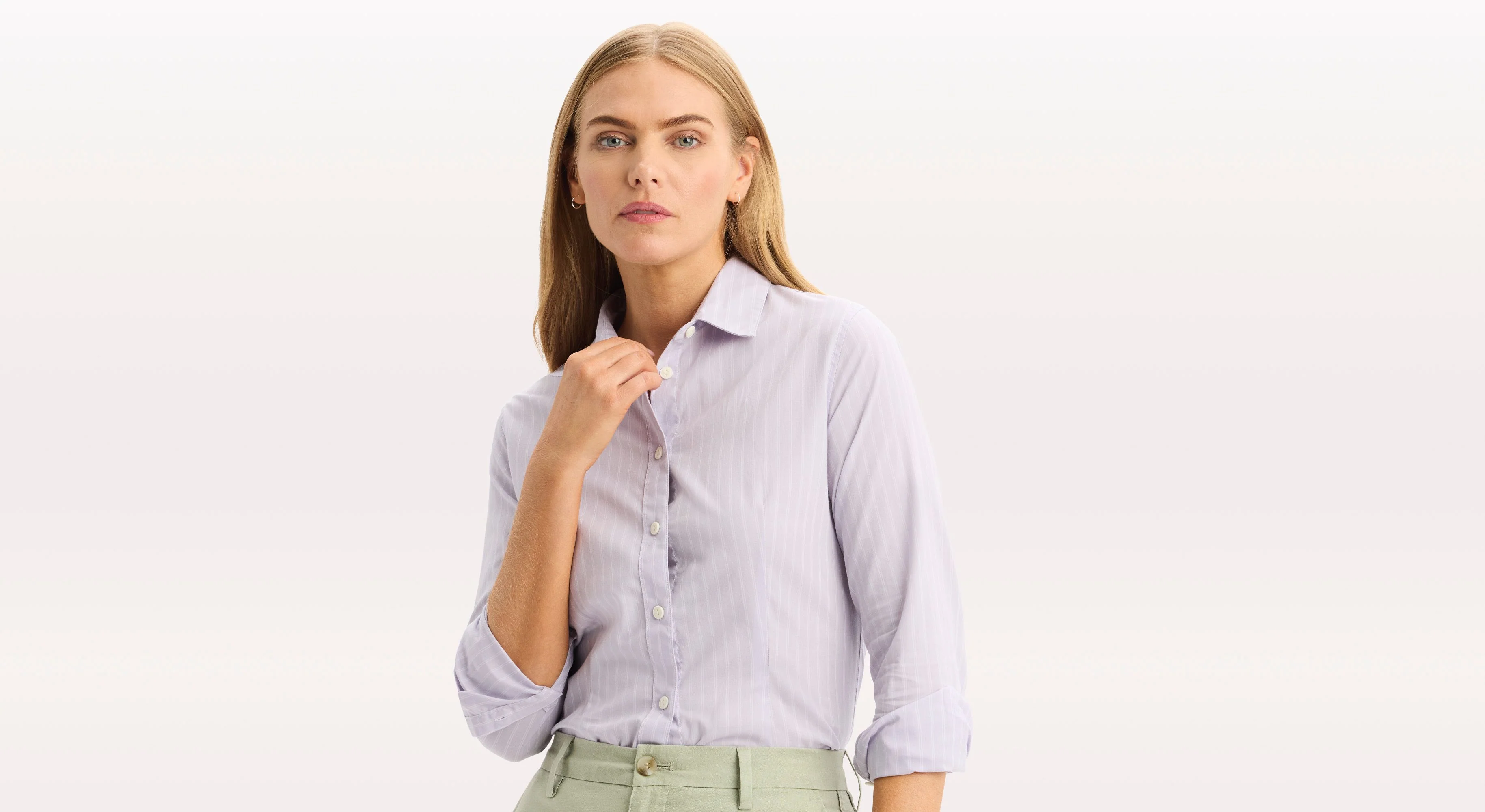 Signature Shirt with Stain Defender®, Slim Fit - Image 3